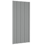 Roof Panels 36 pcs Galvanised Steel Grey 100x45 cm 317214