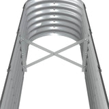 Garden Raised Bed Galvanised Steel 332x40x36 cm Anthracite 318886