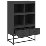 Highboard Black 68.5x39x111.5 cm Steel 846602