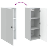 Wall-Mounted Cabinet White 33 x 34.5 x 90 cm Engineered Wood 897905