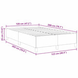 Box Spring Bed Grey Green 120 x 200 cm Velvet 42006966