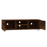 TV Cabinet Smoked Oak 140x40.5x35 cm Engineered Wood 342626