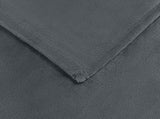 Throw Blankets 6 pcs Dark Grey 150 x 200 cm Fleece 42016798
