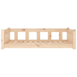 Dog Bed 105.5x75.5x28 cm Solid Wood Pine 833257