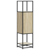 Highboard Sonoma Oak 35.5x35x139 cm Engineered Wood and Metal 849035