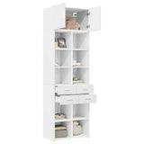 Storage Cabinet White 70x42.5x225 cm Engineered Wood 3281336