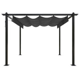 Garden Gazebo with Retractable Roof 3x3 m Anthracite 318535