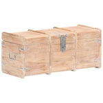 ZNTS Storage Chest 90x40x40 cm Solid Acacia Wood 289644