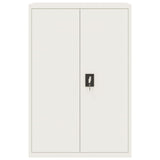 File Cabinet White 90x40x140 cm Steel 339744
