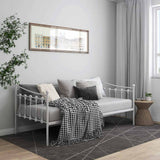 Sofa Bed Frame without Mattress White Metal 90x200 cm 324756