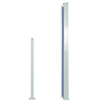 Patio Retractable Side Awning 120x500 cm Blue 48390
