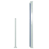 Patio Retractable Side Awning 120x500 cm Blue 48390