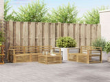 Outdoor Sofa Set 6 pcs White Solid Acacia Wood 3391404