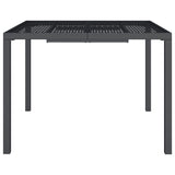 Garden Table Anthracite 100x100x72 cm Steel 362744