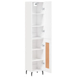 Highboard White 34,5x34x180 cm Engineered Wood 3199121