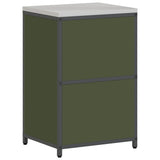 Kitchen Storage HATTEM Olive Green 60 x 50 x 92 cm Steel 874992