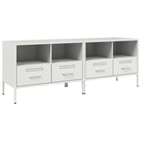 TV Cabinets 2 pcs White 68x39x50.5 cm Steel 843053