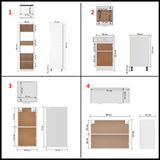 8 Piece Kitchen Cabinet Set Lyon White Engineered Wood 3067639