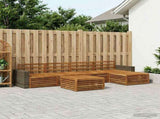 Outdoor Sofa Set 6 pcs Natural 79 x 79 x 37 cm 3383277