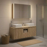 Bathroom Cabinet Set 4 pcs Sonoma Oak Engineered Wood 3406385