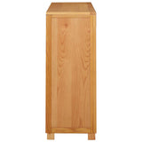 Cabinet with Storage Brown Solid Oak Wood 4106555