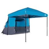 Camping Tent Set Folding 2 pcs Blue Taffeta and Fabric 3337169
