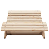 Sun Lounger 205x70x31.5 cm Solid Wood Pine 832580
