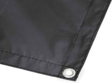 Balcony Privacy Screen 180 x 700 cm Fabric with PU Coated Black 42036675