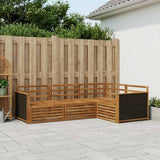 Outdoor Sofa Set 4 pcs Natural 247.5 x 168.5 x 73 cm 3383282