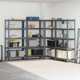 5-Layer Storage Shelves 4 pcs Anthracite Steel&Engineered Wood 3307595