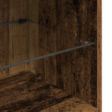 TV Wall Units Wall-mounted 5 pcs Black Oak Engineered Wood 3402923