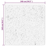 Rug OVIEDO Short Pile Cream 240x240 cm 375518
