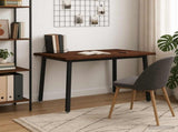 90 x 55 x 75 cm Solid Acacia Wood Dark Brown and Black 937467