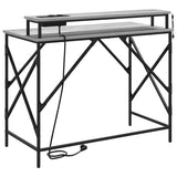 Desk with Shelf Grey Sonoma 100 x 50 x 86.5 cm Engineered Wood 859398
