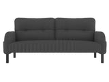 GOMYWAY corduroy fabric, comfortable monochrome double sofa, suitable for living rooms and bedrooms W2678P422270