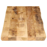 Table Top Live Edge 120x40x2.5 cm Solid Wood Rough Mango 370662