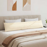 Sofa Pillows 2 pcs Cream 200 x 40 cm Corduroy Fabric 42013905