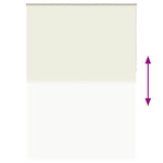 Roller blind blackout 140 x 230 cm off white 240169