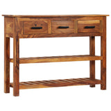 Sideboard with 3 Drawers 110x30x80 cm Solid Acacia Wood 338032