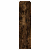 ZNTS Shoe Rack Smoked Oak 60x25x100 cm Engineered Wood 859873