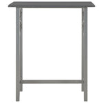 3 Piece Bar Set Wood and Steel Anthracite 284397
