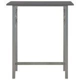 3 Piece Bar Set Wood and Steel Anthracite 284397