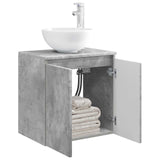 Wall-Mounted Sink Vanity Concrete Grey 49.5 x 35 x 63 cm 890385