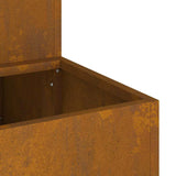 Garden Planter Rusty 100 x 60 x 45 cm Weathering Steel 865875