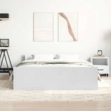 Bed Frame without Mattress White 135x190 cm Double 3203789