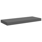 Floating Wall Shelves 4 pcs High Gloss Grey 60x23.5x3.8 cm MDF 323792