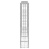 147822 Gabion Wall with Covers Galvanised Steel 300x30x150 cm