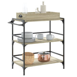 Kitchen Trolley Sonoma Oak 81.5x41x92.5 cm Engineered Wood 842342