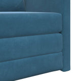 Sofa Bed Blue 74 x 77 x 81 cm Velvet 4106617