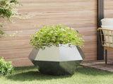 Planter Silver 75 x 75 x 60 cm Galvanised Steel 884048